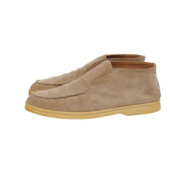 Loro Piana Mens Open Walk Ankle Boots US 9 EU 42 Tan Brown Suede Slip On Chukkas main image 8
